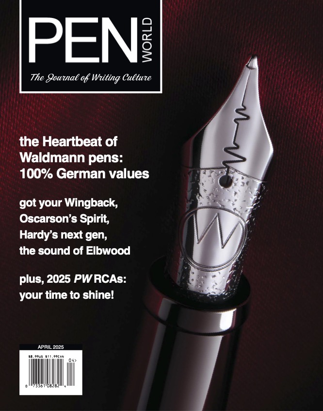 Pen World April 2025 cover content writer